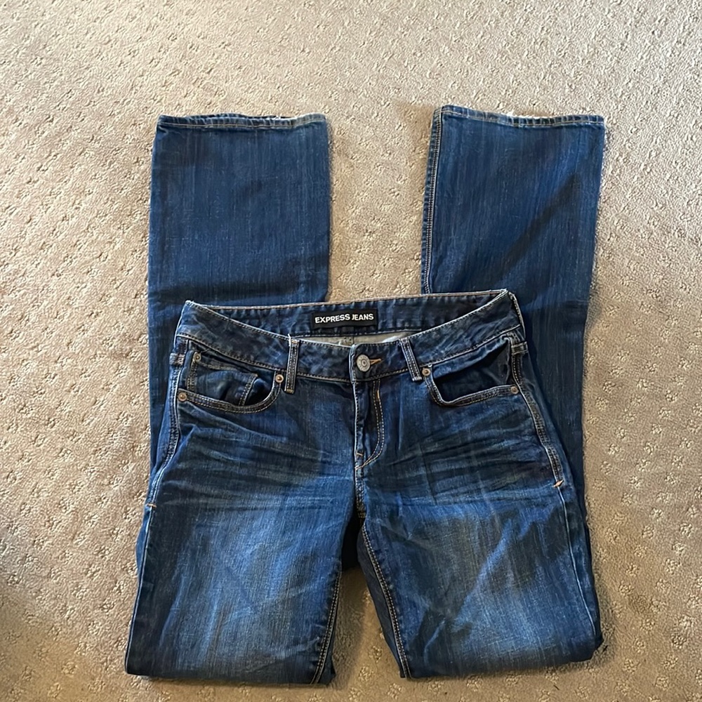Women’s express jeans boot cut size 4 long